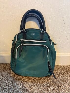 Coco + Carmen Teal Nylon Mini Backpack Handbag